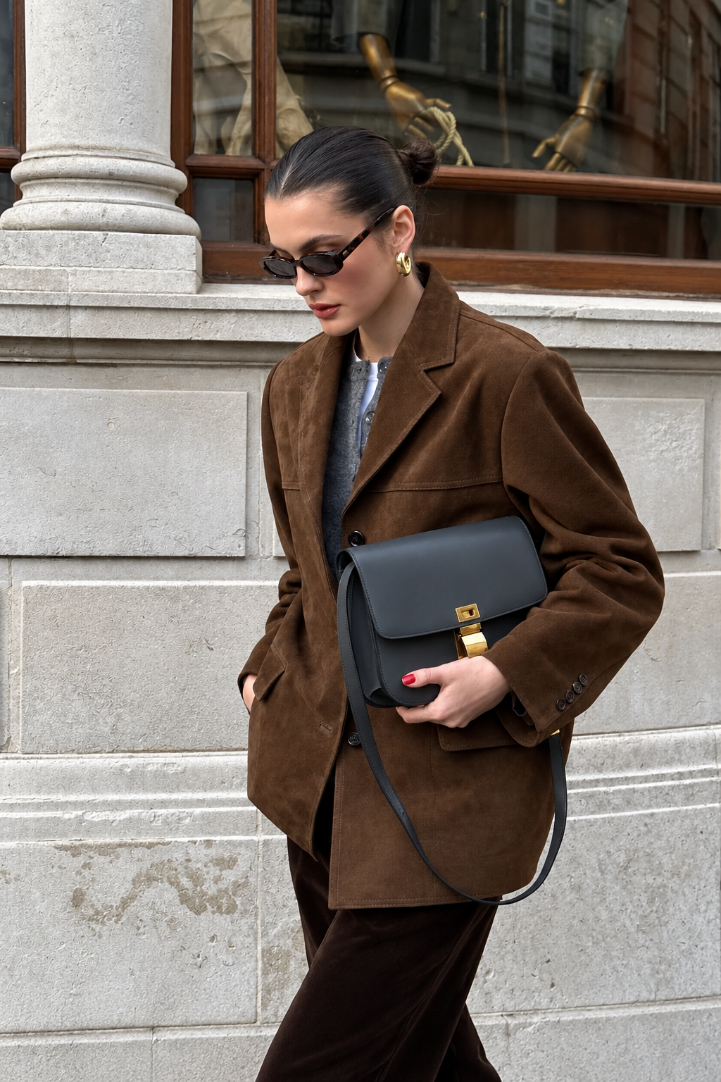 Banbury — Blazer com aparência de camurça – Vista do produto
