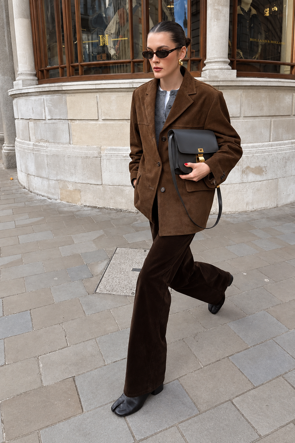 Banbury — Blazer com aparência de camurça – Vista do produto