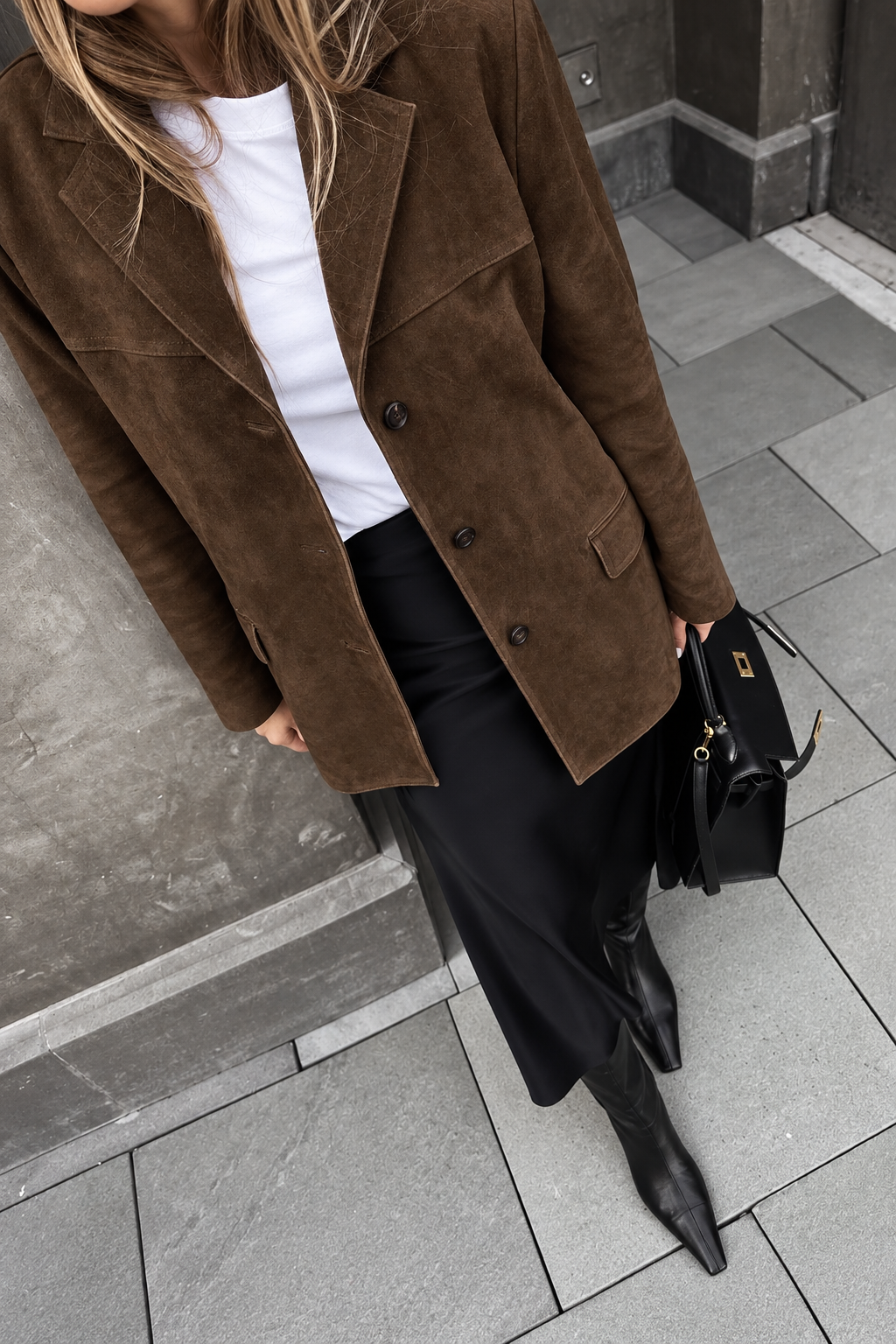 Banbury — Blazer com aparência de camurça – Vista do produto