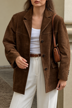 Banbury — Blazer com aparência de camurça – Vista do produto