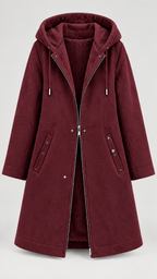 Casaco Feminino com Forro Fleece e Capuz Astrid