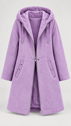 Casaco Feminino com Forro Fleece e Capuz Astrid
