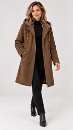 Casaco Feminino com Forro Fleece e Capuz Astrid