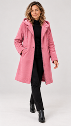 Casaco Feminino com Forro Fleece e Capuz Astrid
