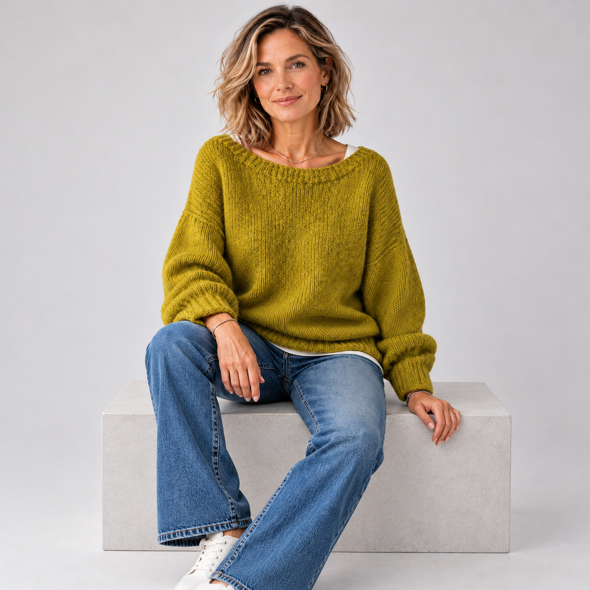 Brienne – Grobstrickpullover im legeren Look