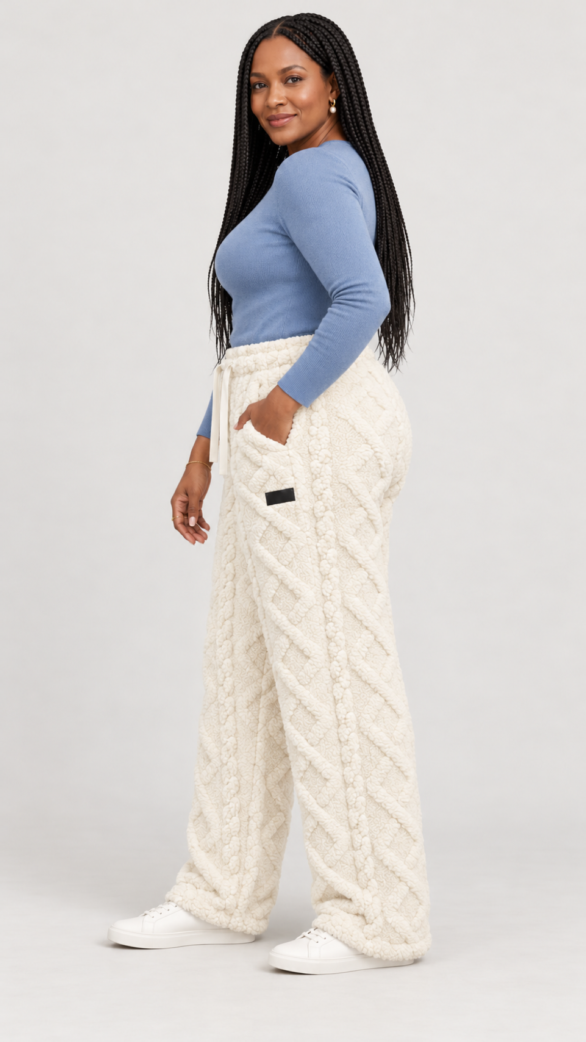 Alina Loungehose in Bege – lateral