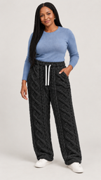Alina Loungehose in Preto – frente