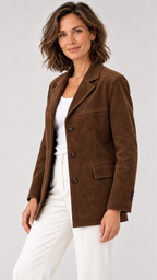 Banbury — Blazer com aparência de camurça, Vista lateral