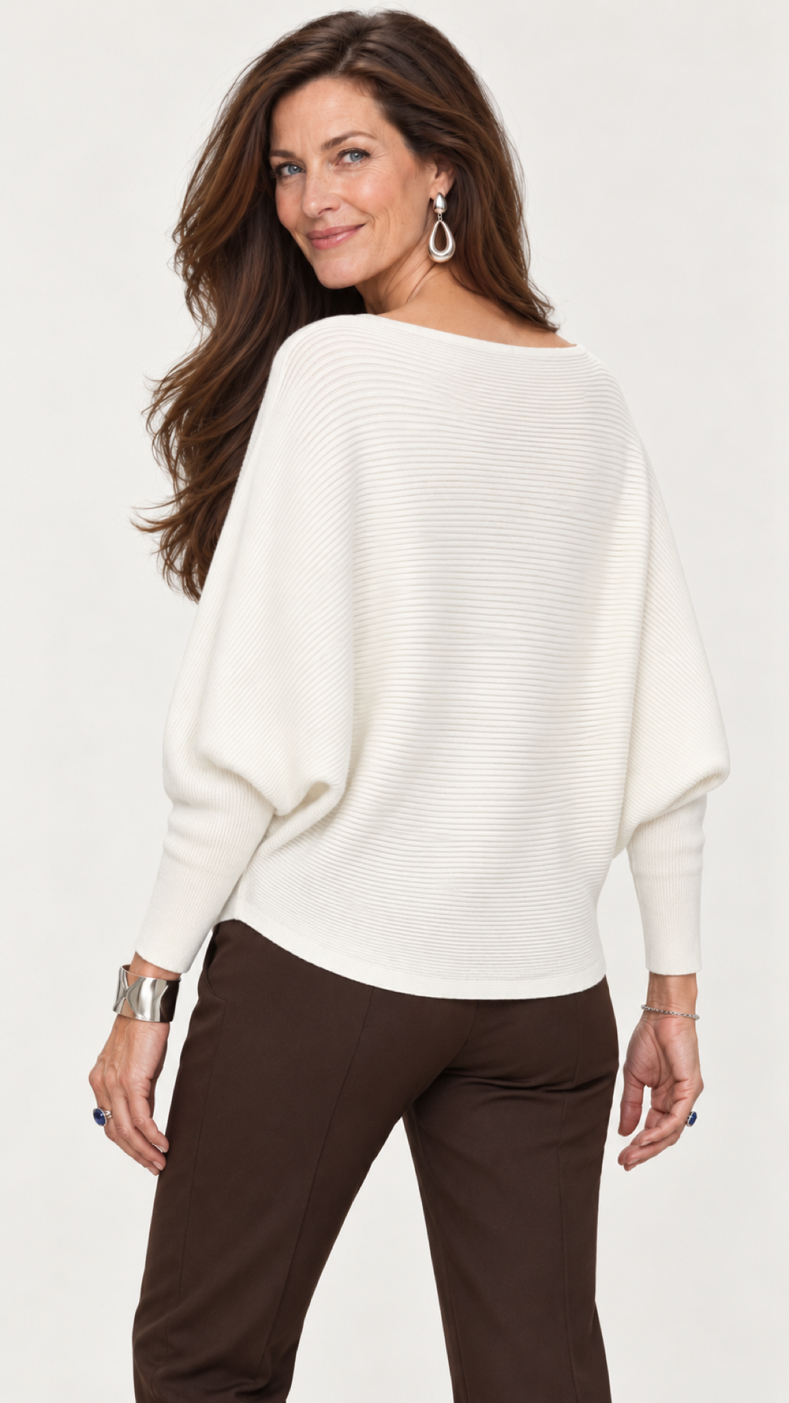 Strickpullover mit U-Boot-Ausschnitt – Branco – Bild 3