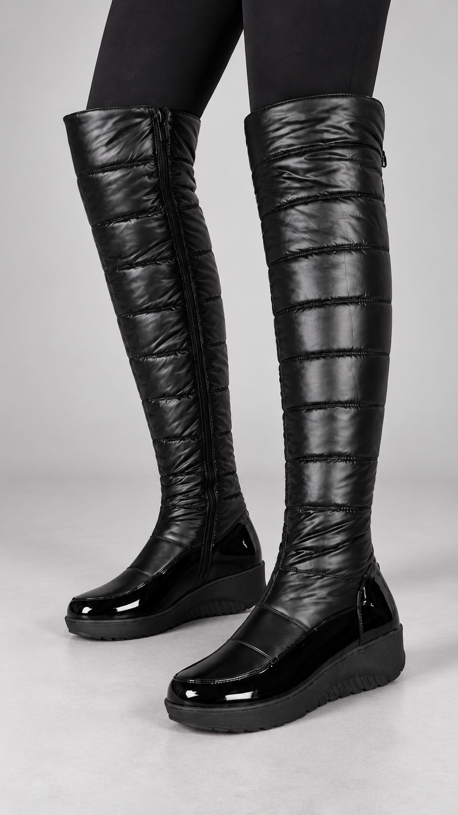 Bootara – Pretoe Bota de inverno, Vista frontal