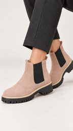 Chelsea-Botas – Apricot – Am Fuß