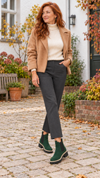 Chelsea-Botas – Verde – Outfitansicht