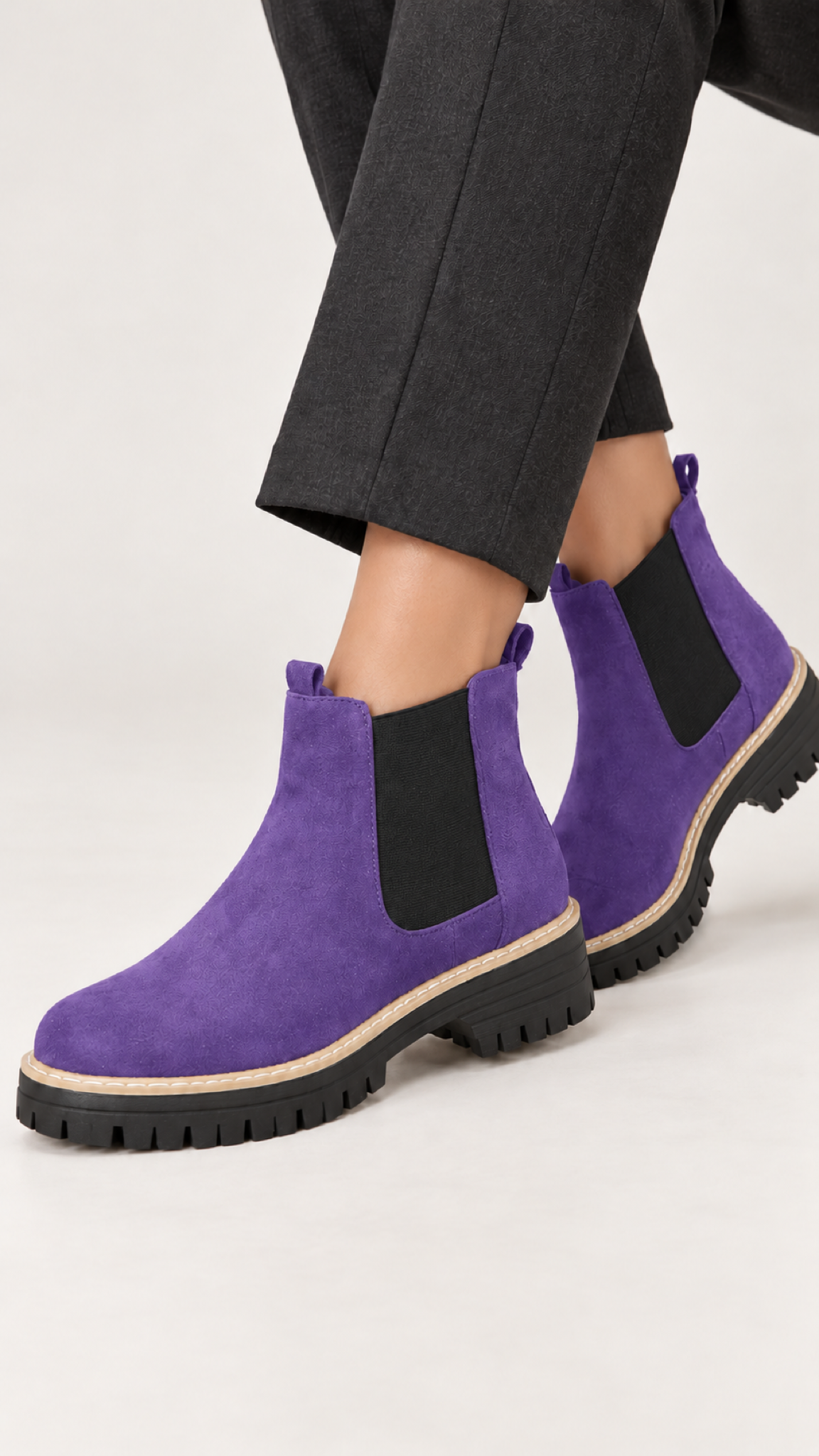Chelsea-Botas – Lilás – Am Fuß