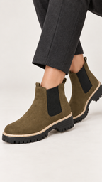 Chelsea-Botas – Verde-oliva – Am Fuß