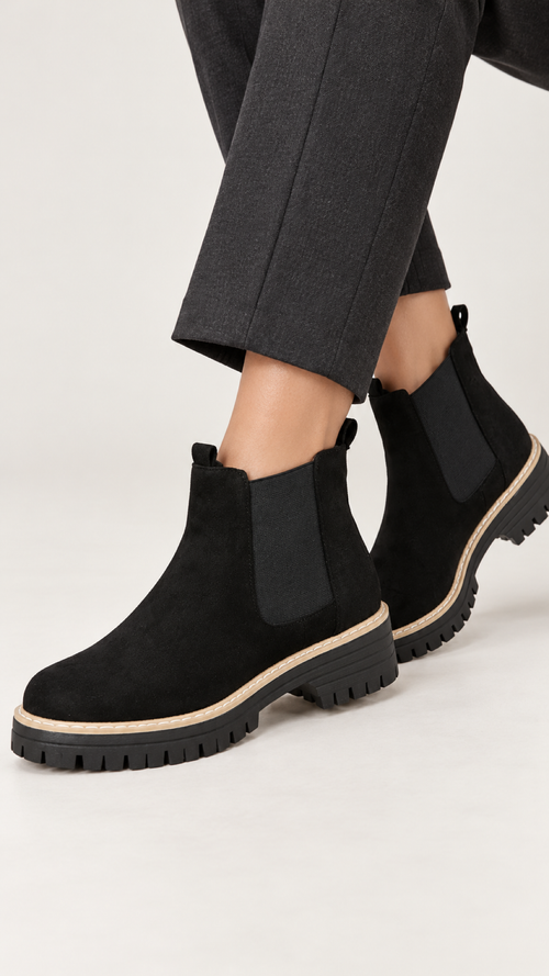 Chelsea-Botas – Preto – Am Fuß, Vista 1