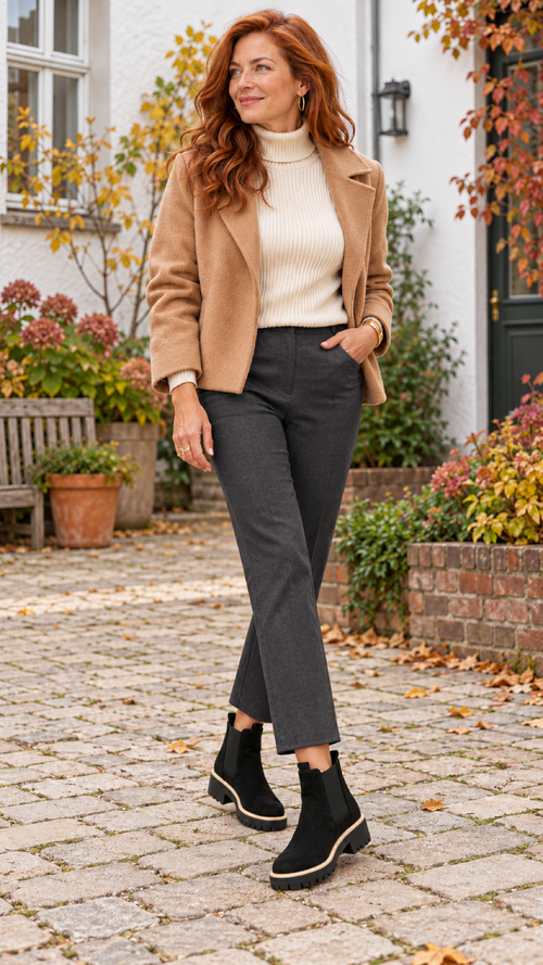 Chelsea-Botas – Preto – Outfitansicht