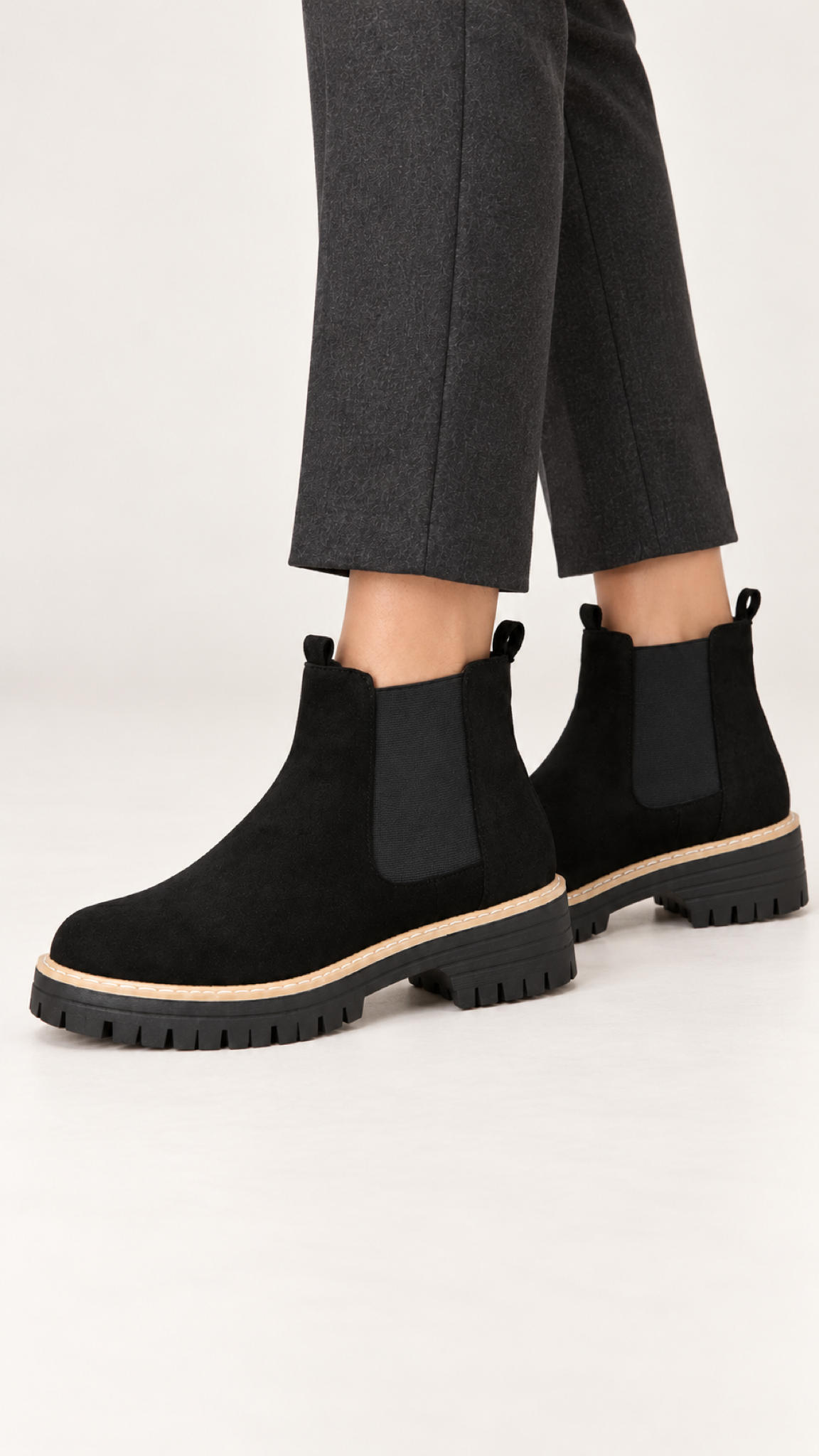Chelsea-Botas – Preto – Am Fuß, Vista 3