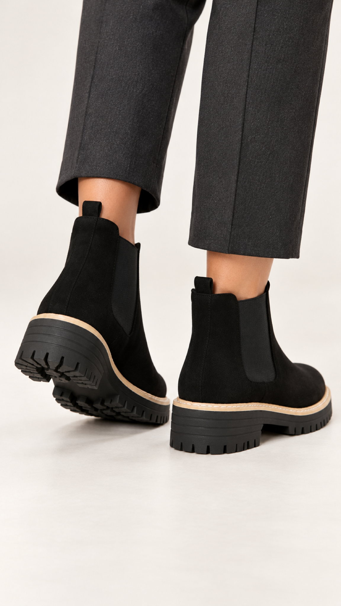 Chelsea-Botas – Preto – Am Fuß, Vista 5