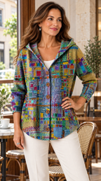 Halcyon Patchwork-Cardigã Colorido – 05-ambiente