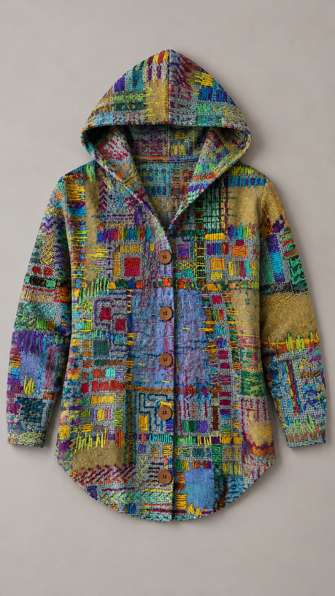 Halcyon Patchwork-Cardigã Colorido – 06-produto