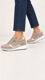 Sneaker mit Keilsohle – Bege – Vista 1