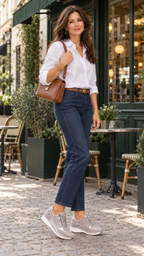 Sneaker mit Keilsohle – Cinza – Outfitansicht