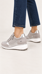 Sneaker mit Keilsohle – Cinza – Vista 5