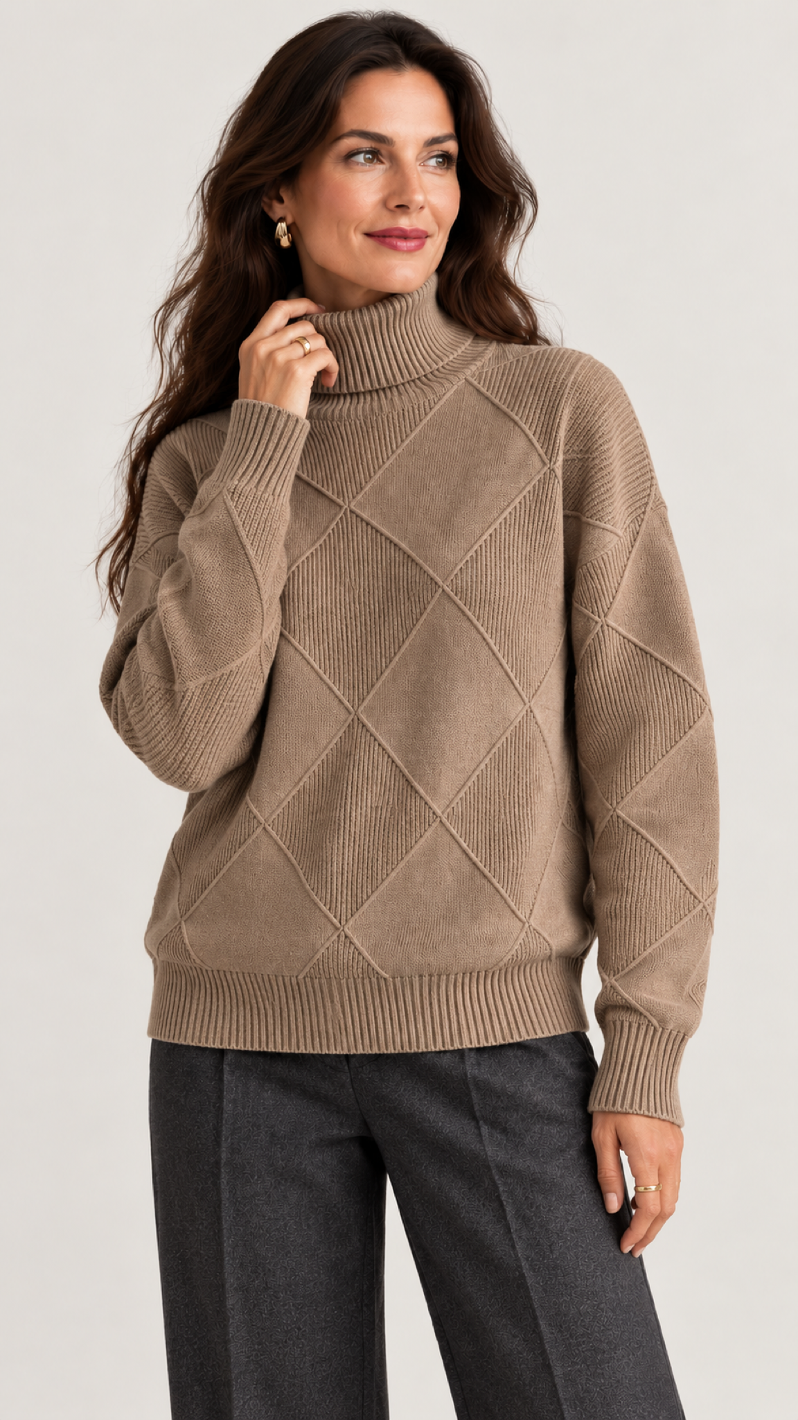 Marcelle Suéter Marrom – 04-detalhe