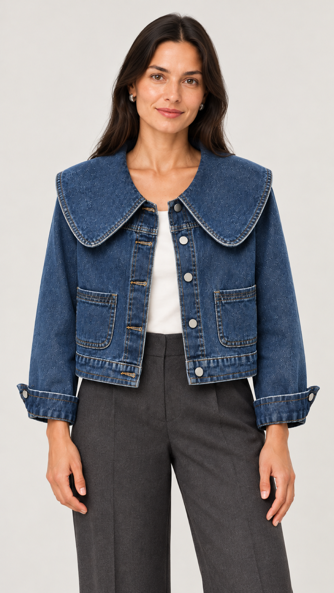 Minea Jeansjacke in Azul – 04-detalhe