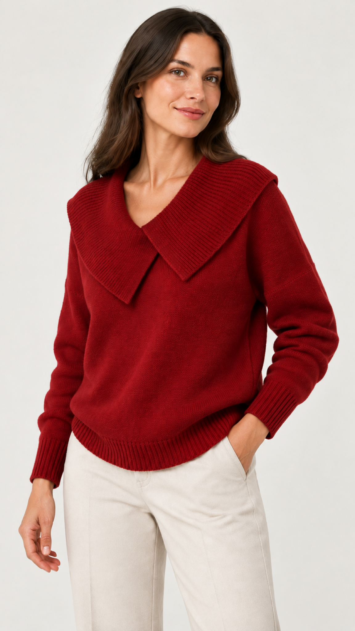 Solenne in Vermelho-escuro – Vista lateral