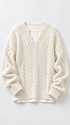 Stacy Oversize-Strickpullover – Branco – Vista 6