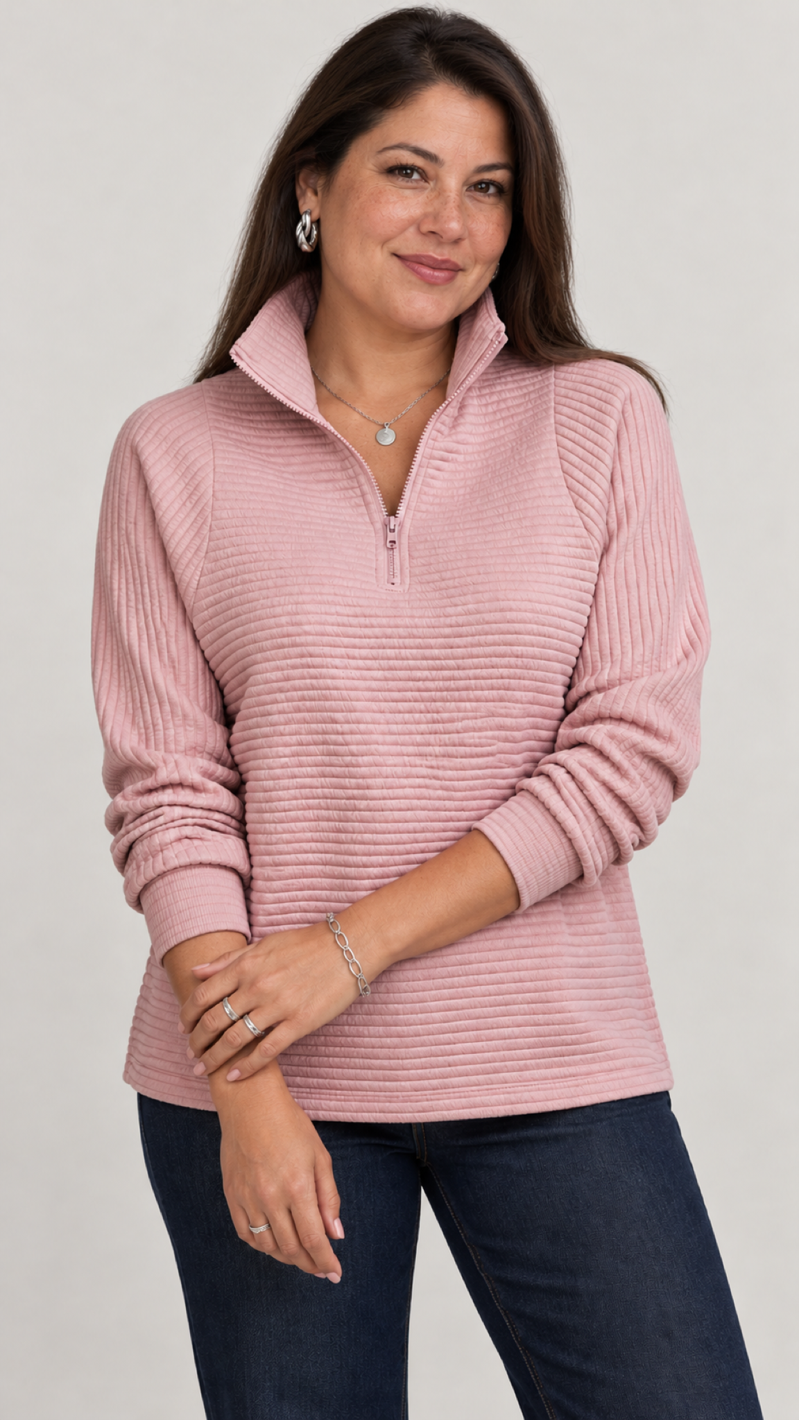 Vilja Suéter in Rosa-claro – capa