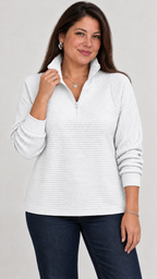 Vilja Suéter in Branco – gola