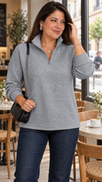 Vilja Suéter in Cinza – cafe