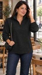 Vilja Suéter in Preto – cafe