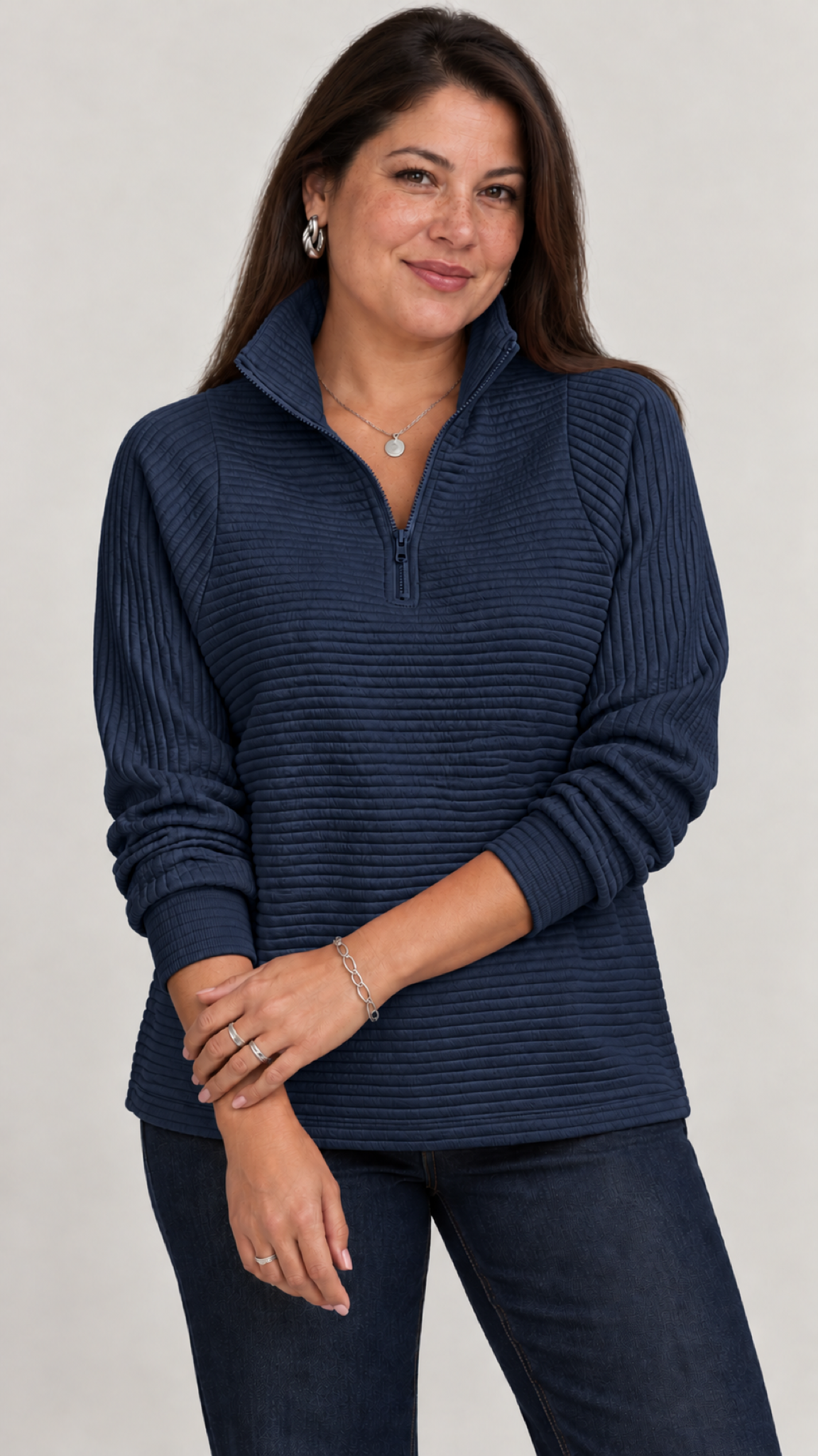 Vilja Suéter in Azul – capa