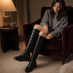 Bootara — Bota feminina de inverno com laço – Vista do produto
